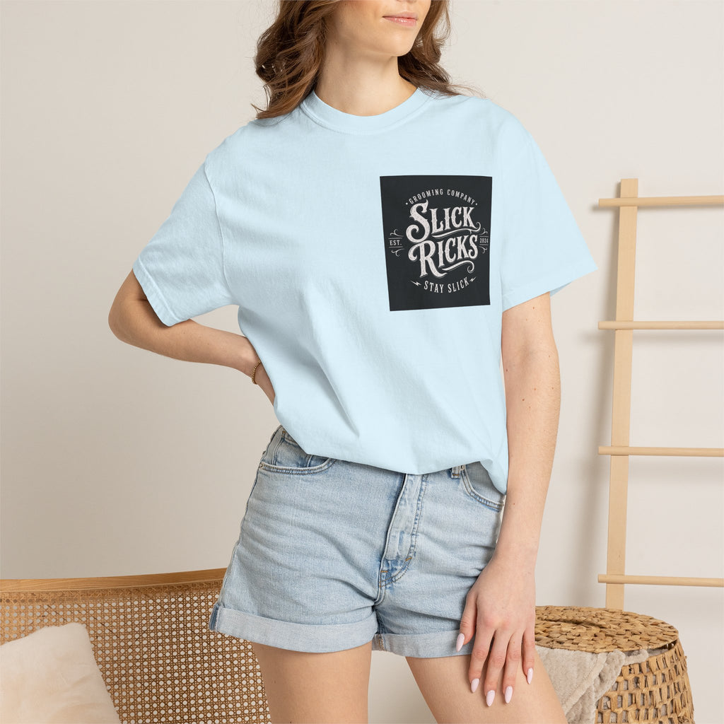 Slick Ricks Black Cat T-Shirt — Vintage Barber/Grooming Graphic Tee