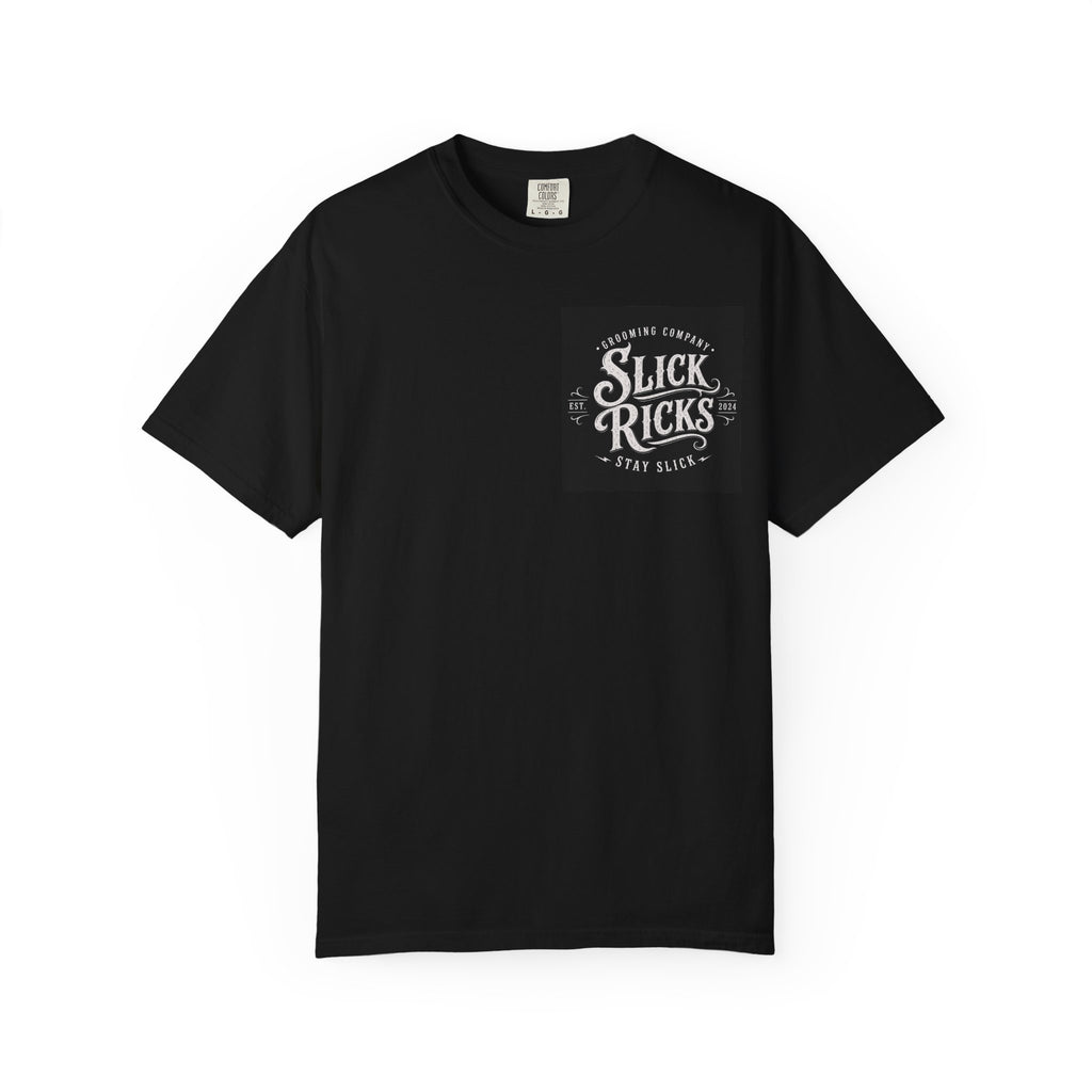 Slick Ricks Black Cat T-Shirt — Vintage Barber/Grooming Graphic Tee