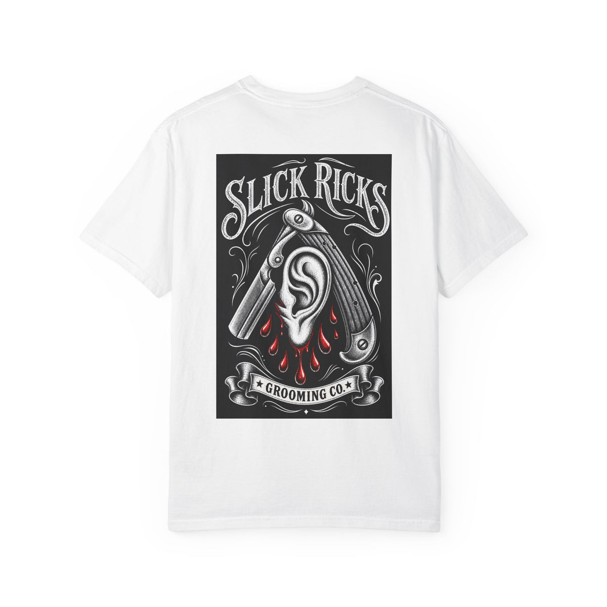 Slick Ricks Razor Ear T-Shirt — Vintage Straight Razor Ear Graphic Tee