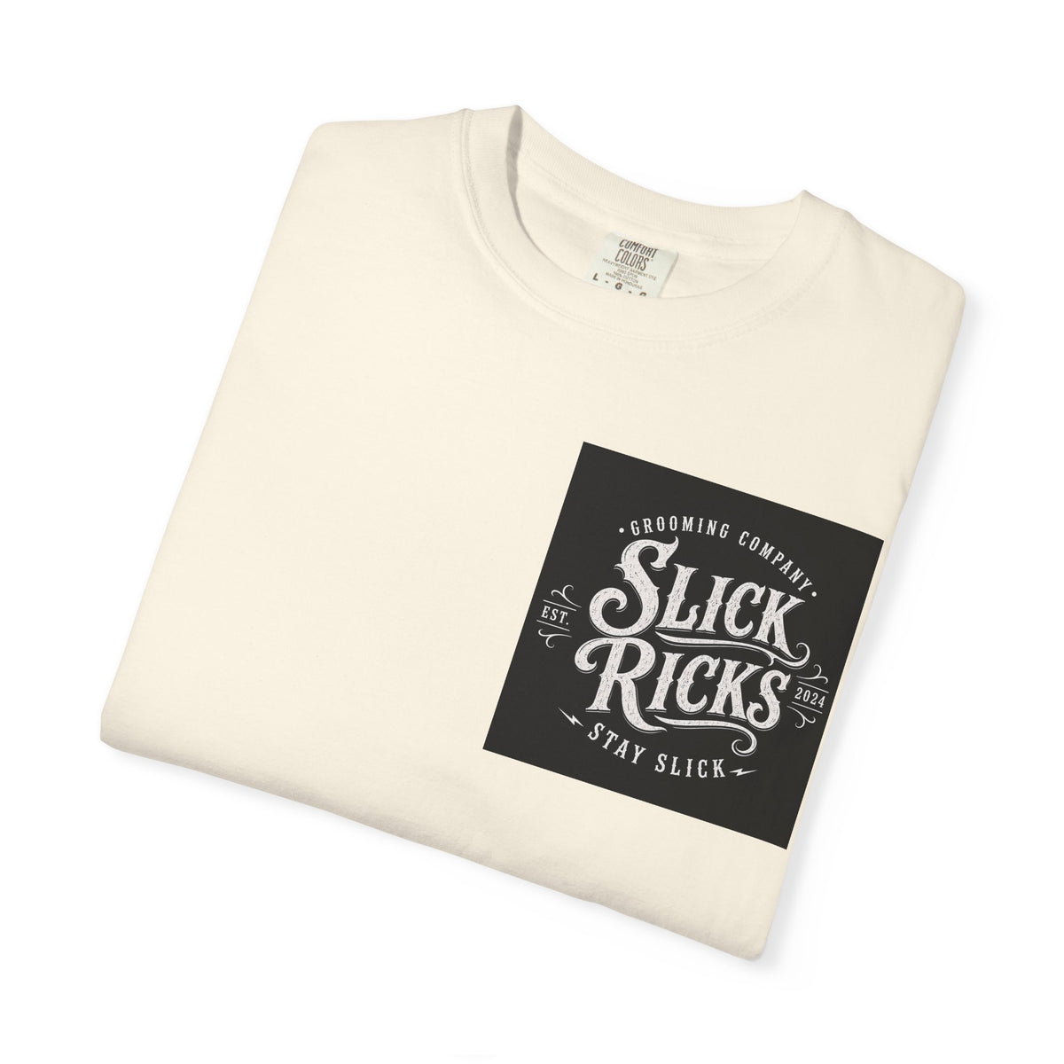 Slick Ricks Black Cat T-Shirt — Vintage Barber/Grooming Graphic Tee