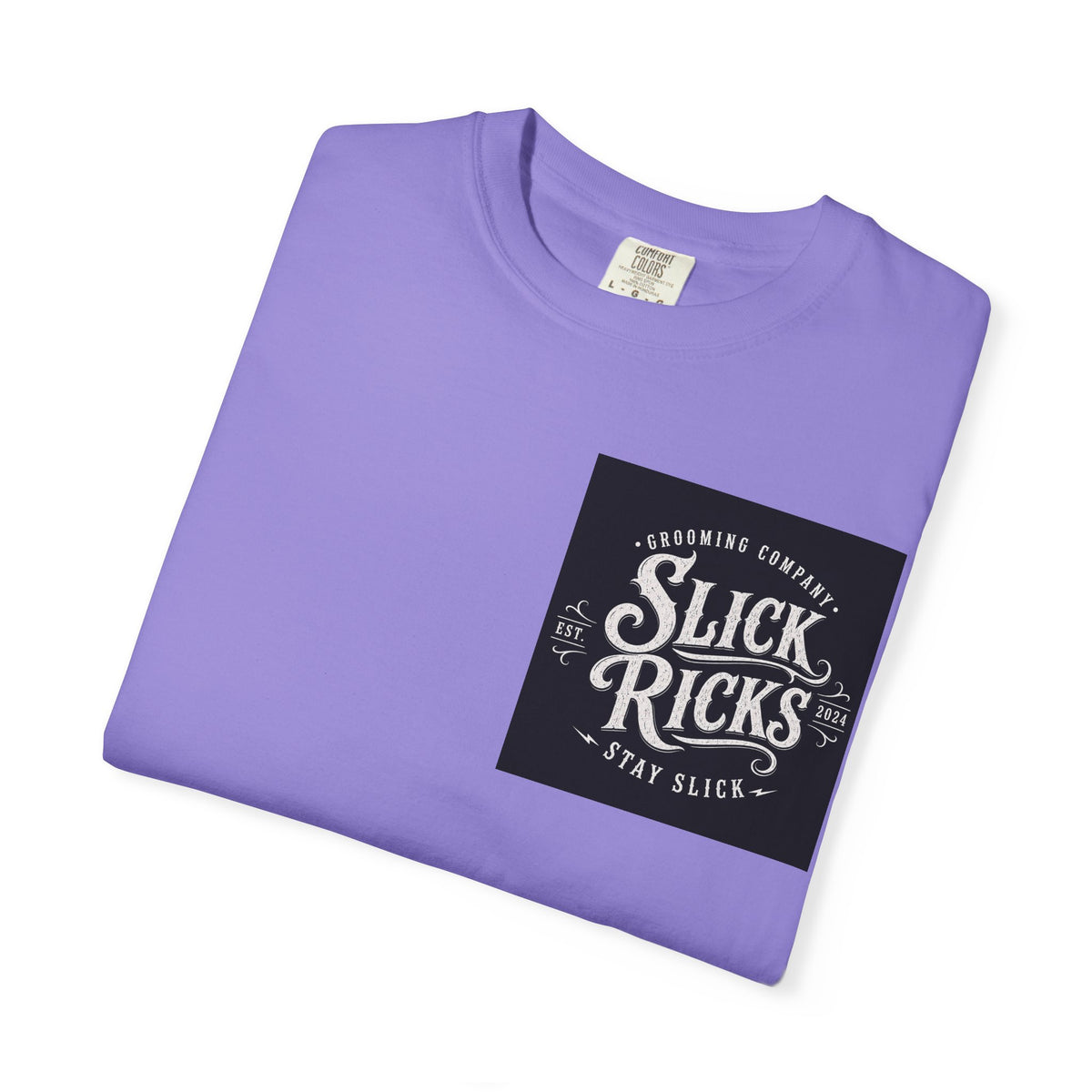 Slick Ricks Black Cat T-Shirt — Vintage Barber/Grooming Graphic Tee