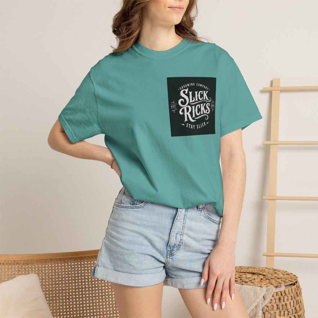 Slick Ricks Black Cat T-Shirt — Vintage Barber/Grooming Graphic Tee