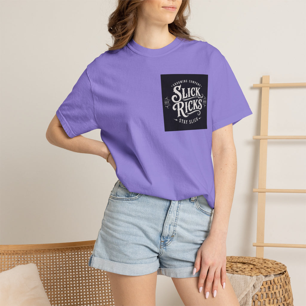 Slick Ricks Black Cat T-Shirt — Vintage Barber/Grooming Graphic Tee