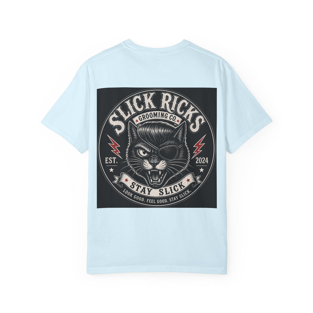 Slick Ricks Black Cat T-Shirt — Vintage Barber/Grooming Graphic Tee