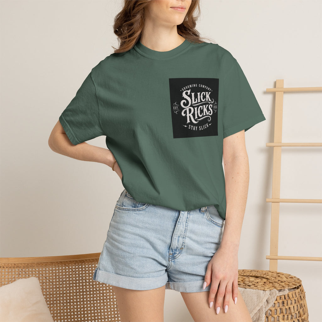 Slick Ricks Black Cat T-Shirt — Vintage Barber/Grooming Graphic Tee