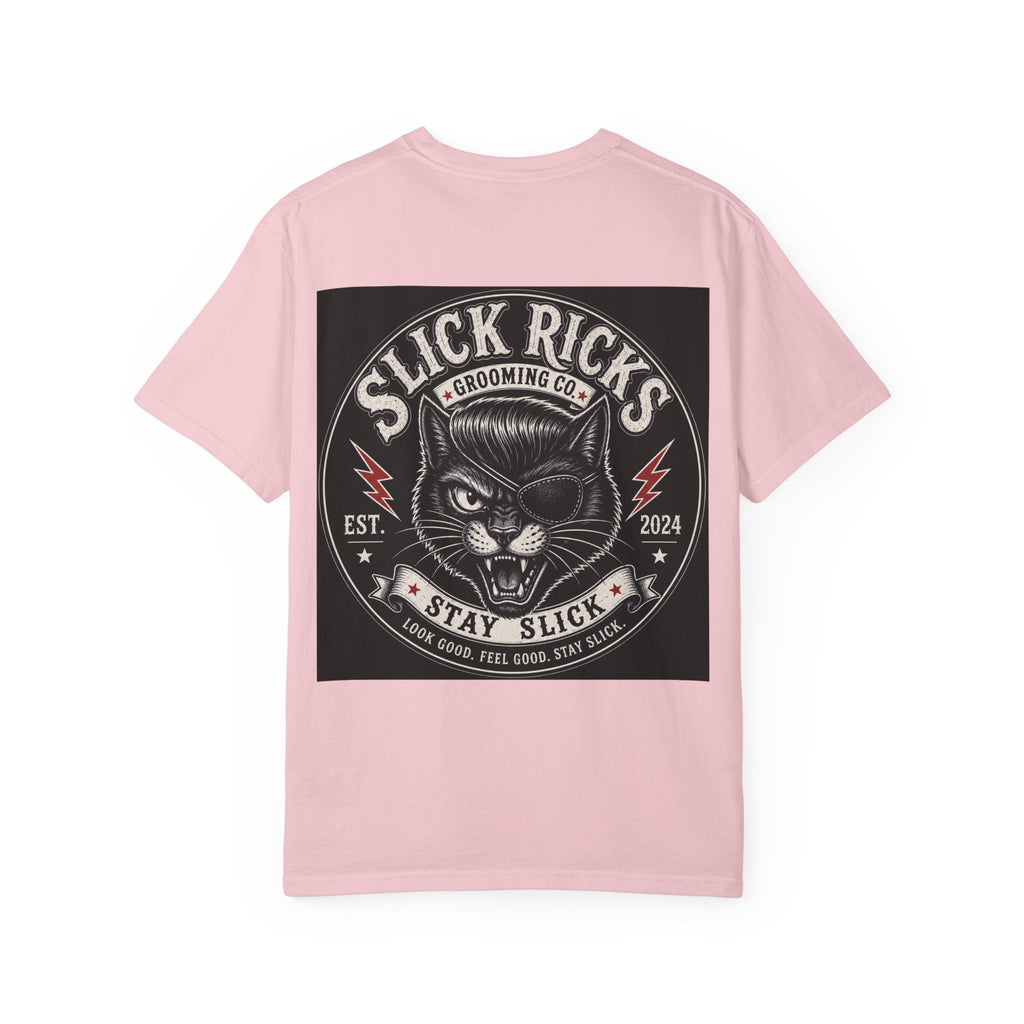 Slick Ricks Black Cat T-Shirt — Vintage Barber/Grooming Graphic Tee