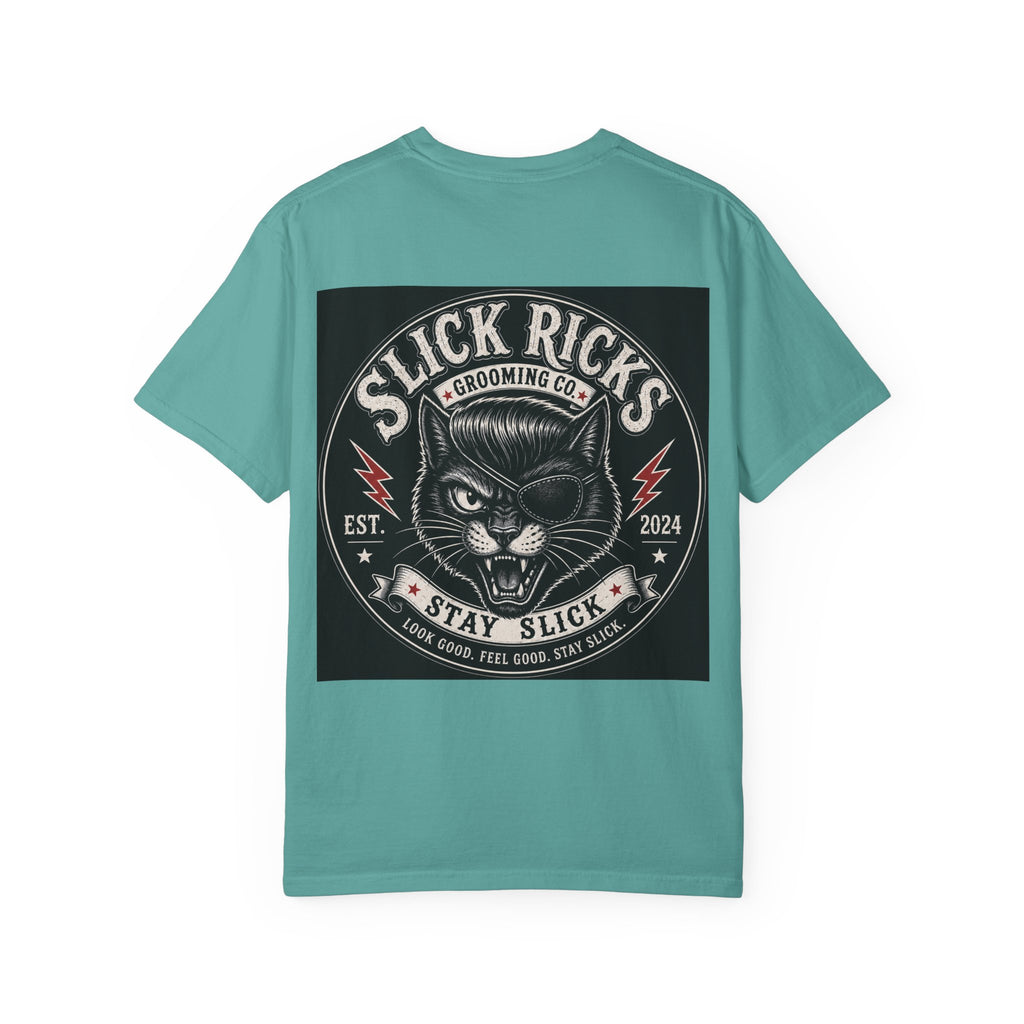 Slick Ricks Black Cat T-Shirt — Vintage Barber/Grooming Graphic Tee