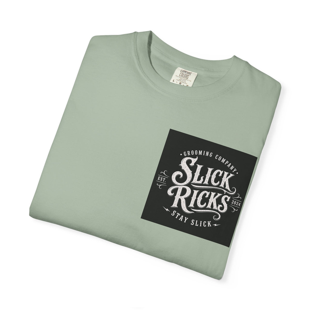 Slick Ricks Black Cat T-Shirt — Vintage Barber/Grooming Graphic Tee