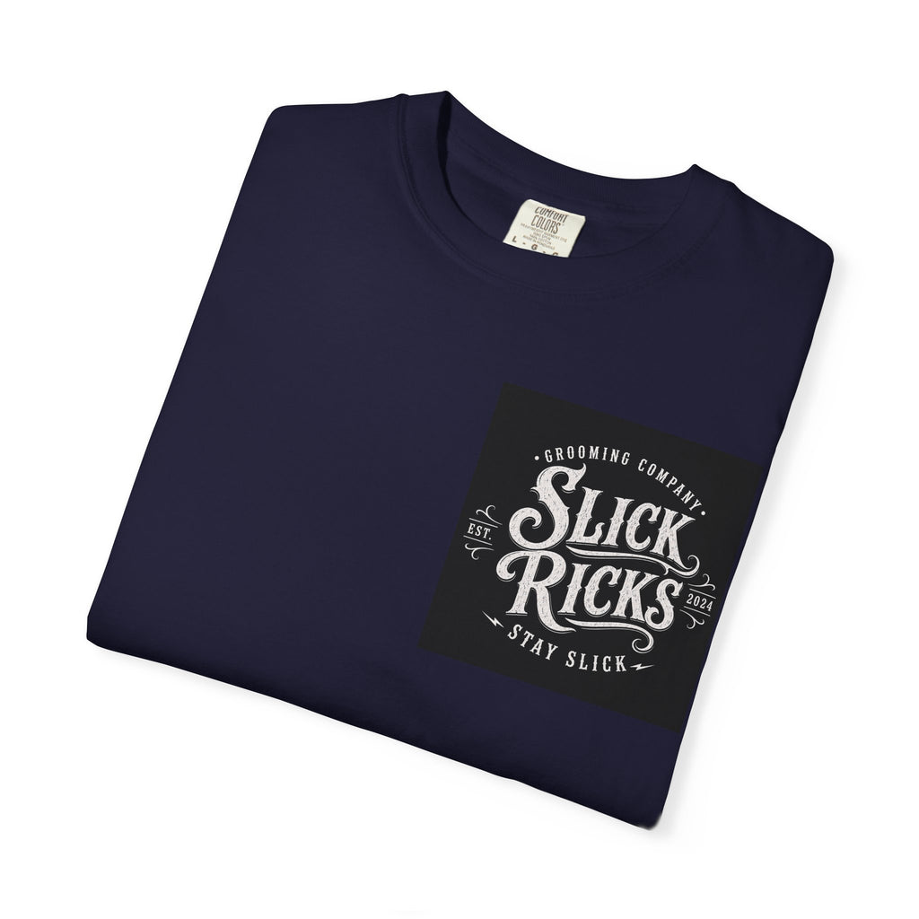 Slick Ricks Black Cat T-Shirt — Vintage Barber/Grooming Graphic Tee