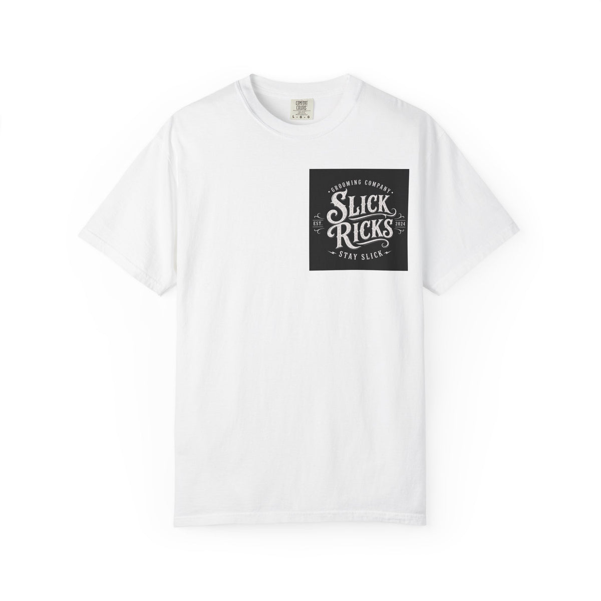 Slick Ricks Black Cat T-Shirt — Vintage Barber/Grooming Graphic Tee