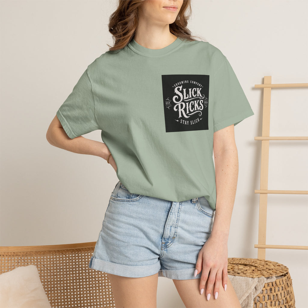 Slick Ricks Black Cat T-Shirt — Vintage Barber/Grooming Graphic Tee