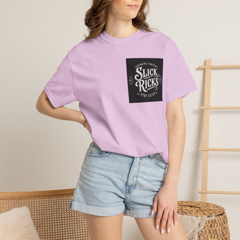 Slick Ricks Black Cat T-Shirt — Vintage Barber/Grooming Graphic Tee
