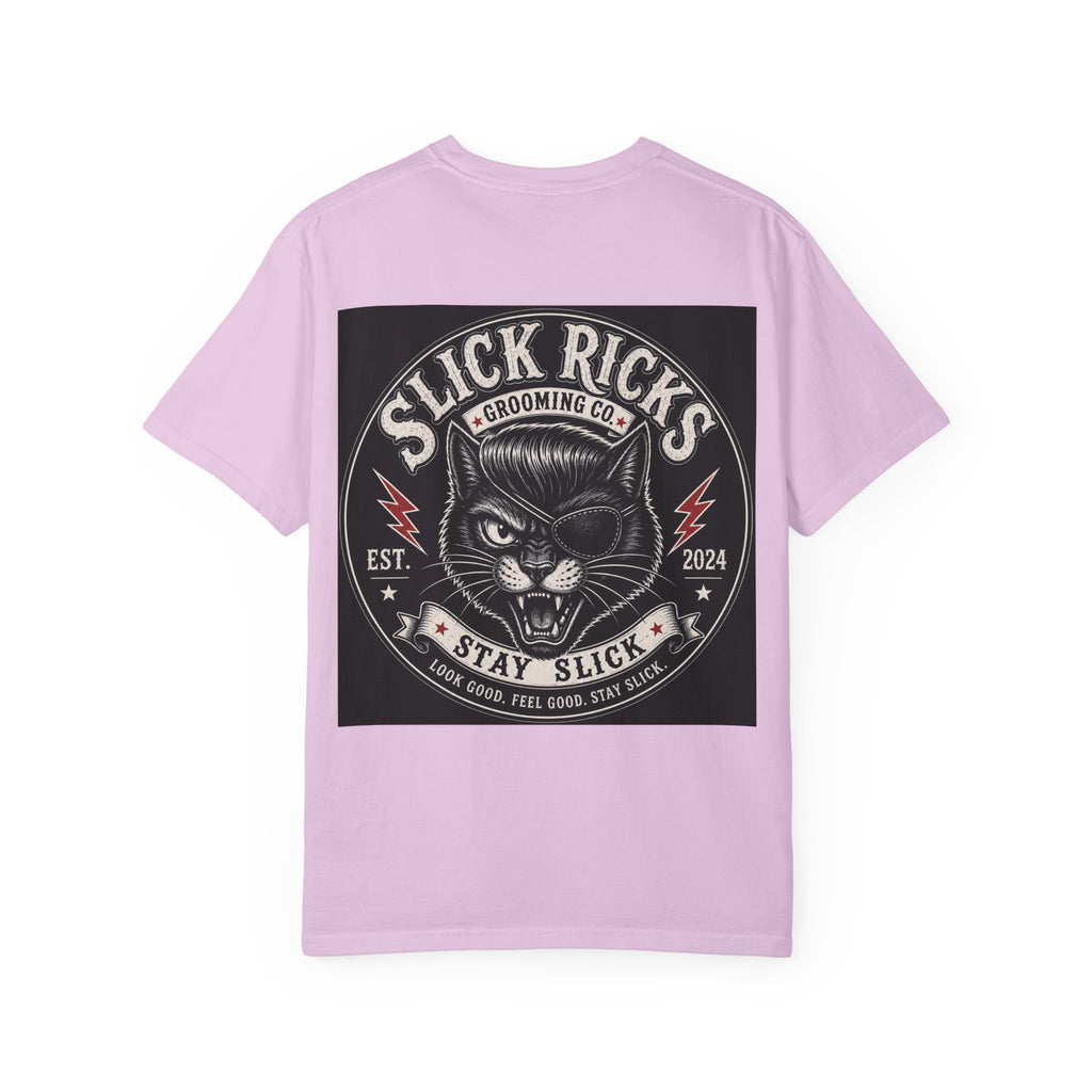 Slick Ricks Black Cat T-Shirt — Vintage Barber/Grooming Graphic Tee