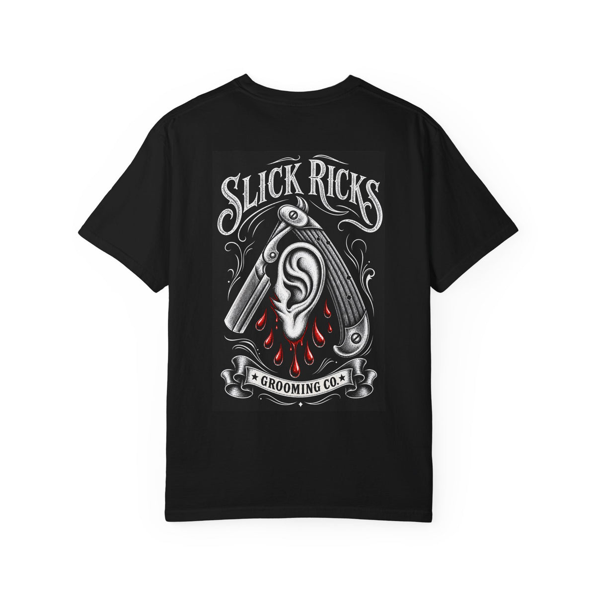 Slick Ricks Razor Ear T-Shirt — Vintage Straight Razor Ear Graphic Tee
