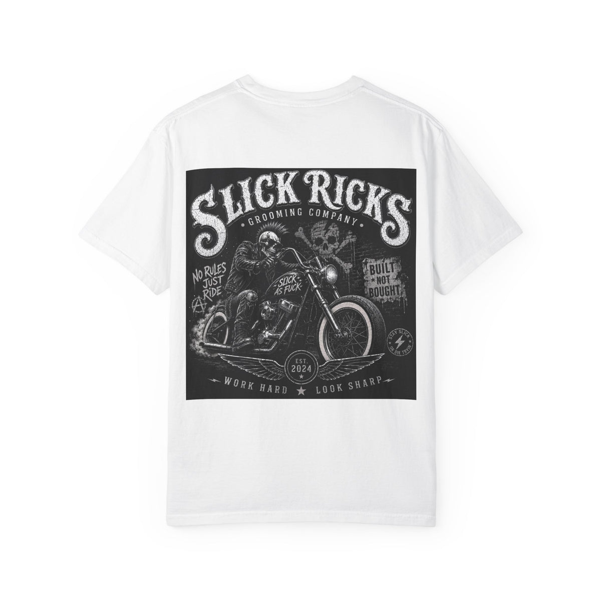 Slick Ricks Biker T-Shirt — Vintage Biker Graphic Tee