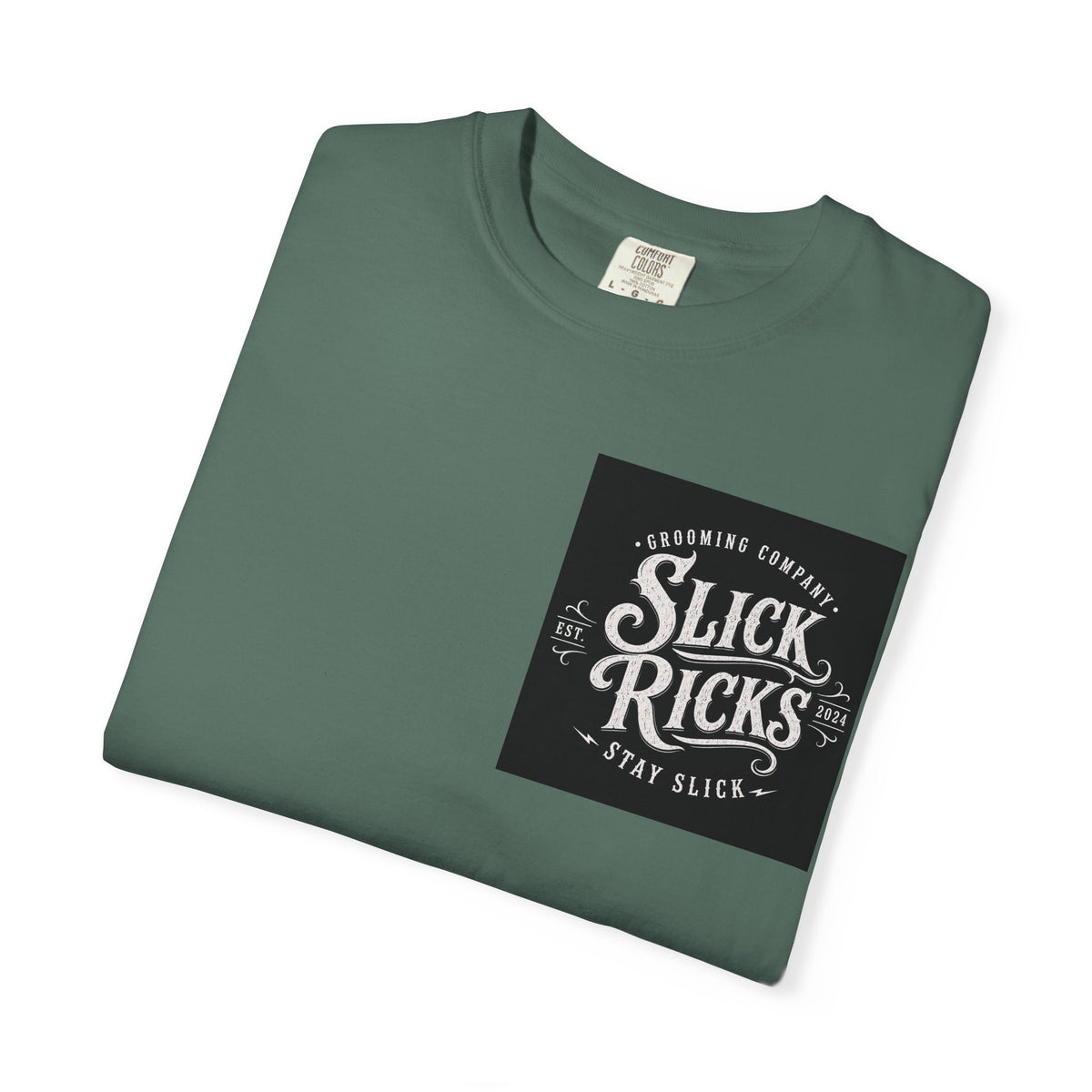Slick Ricks Black Cat T-Shirt — Vintage Barber/Grooming Graphic Tee