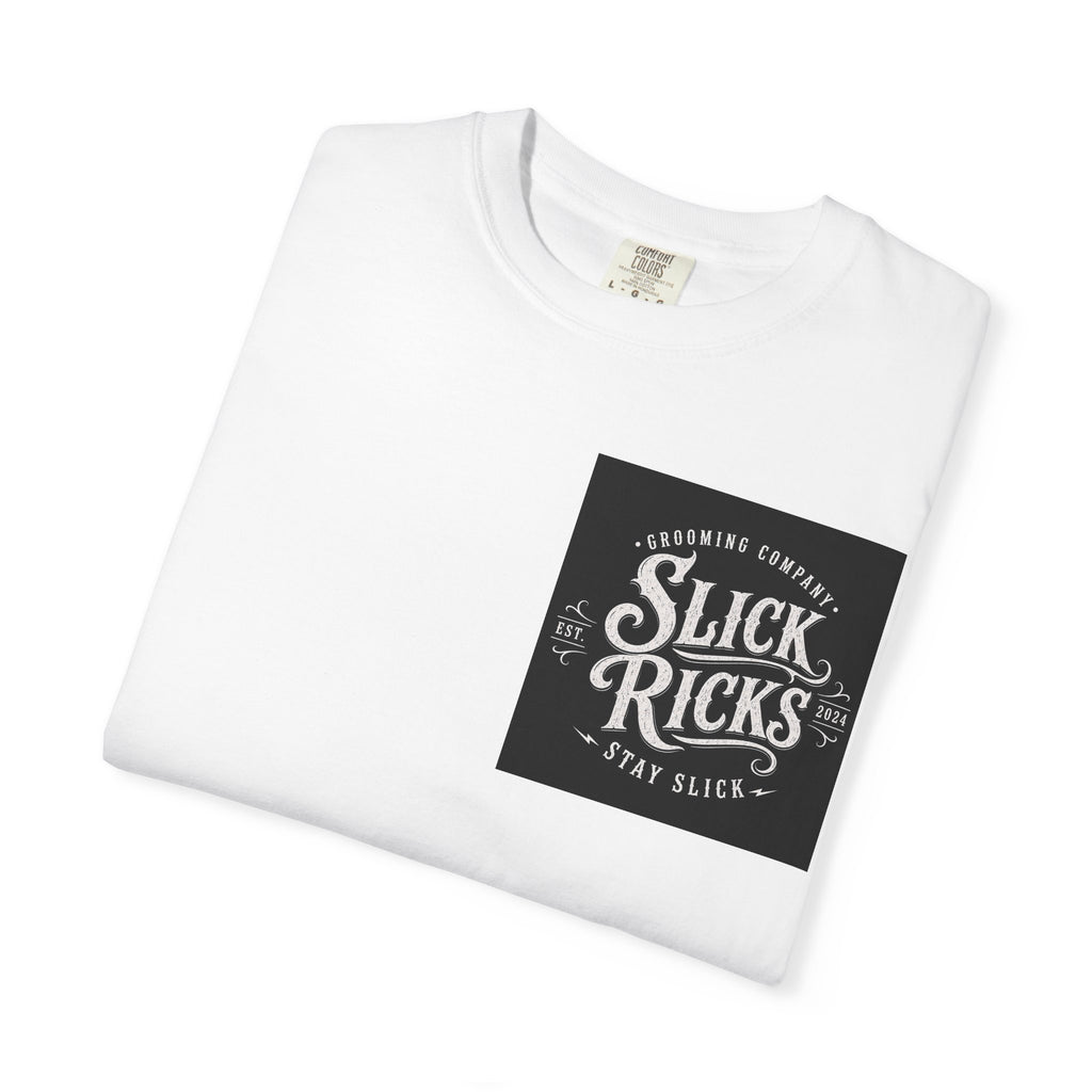 Slick Ricks Black Cat T-Shirt — Vintage Barber/Grooming Graphic Tee