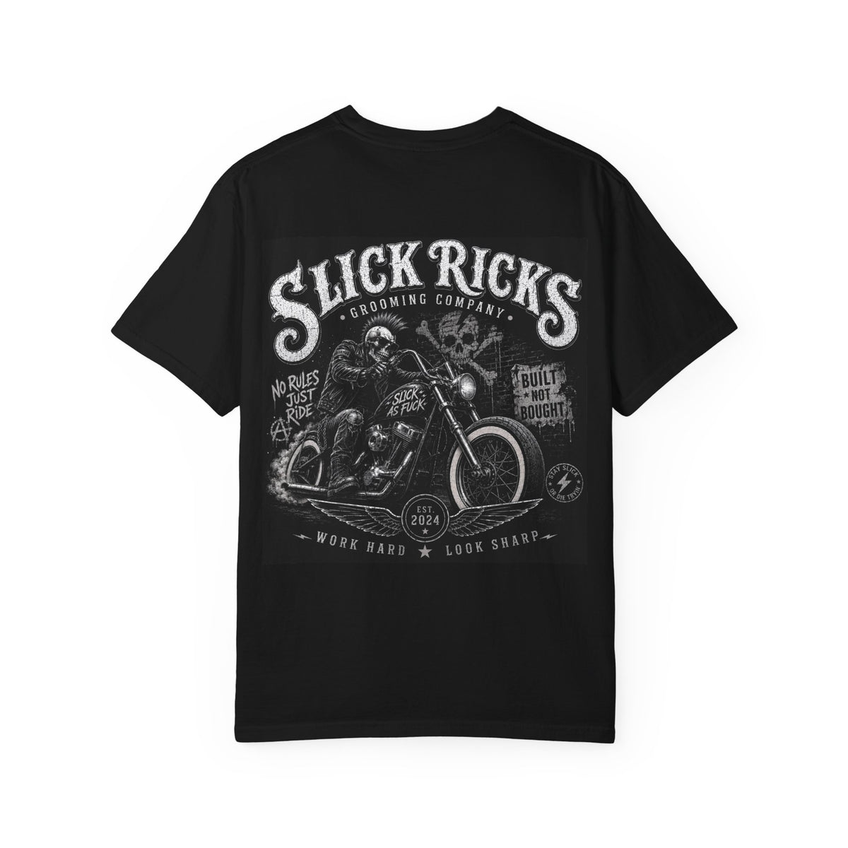 Slick Ricks Biker T-Shirt — Vintage Biker Graphic Tee