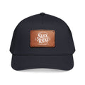 Mid Profile Baseball Cap with Leather Patch (Rectangle)